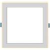 YASTA Faretto LED Con Cornice Luminosa Ad Incasso Pannello Quadrato 16W Ultra Slim Soffitto HC (NATURALE)