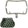 Tissting Telaio con Chiusura a Borsetta, retrò in Metallo Kiss Clasp Lock Fai da Te per Fare la Borsetta, Manico Borsa a gettoni Kiss Serratura da Cucire Fai da Te Accessori (Bronzo)