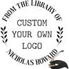 Easycosy Embosser per Libri Personalizzato, Mini Goffratrice Personalizzata con Testo, Timbri per Nome Personalizzati, Ex Libris Timbro, Idee Regalo per Carte, Biblioteche, Buste
