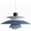 EMISOO Lampada a sospensione nordica - Lampada a sospensione Ph5 in colore sfumato in ferro battuto - Lampada per lampadari in alluminio con personalità E27 - per l'illuminazione del ristorante Decorazioni p