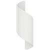 damastoreitalia Applique illuminazione per interno lampada da parete a muro moderno doppia luce con attacco G9 (Bianco)