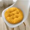 YOUGANG Set di 2 cuscini rotondi per sedie da pranzo e cucina, 30/40/45/50 cm, per interni ed esterni (giallo, 30 cm)