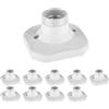 ledscom.de 10 pezzi Plafoniera/porta lampada ELEKTRA, bianco, 1x E27 max. 60W
