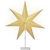 Casaria Stella di Natale Led in Carta con Base 60cm a Batteria Pieghevole Stelle Luminose in 3D