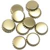 Dekohelden24 Tappi forati Ø 26 mm con guarnizione in plastica per bottiglie standard utilizzabile, argento, 500 Stück Kronkorken