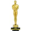 PELUSCIAMO Statuetta Premio Cinema Oro 32 cm OSCAR Personalizzabile Con Dedica | Materiale Pvc Leggero PS 33564