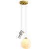 LLXDFUU Lampada a sospensione moderna da astronauta Lampada lunare 3D con resina Cartoon Camera da letto per bambini Lampade a sospensione per cameretta Lampada a sospensione di metà secolo Lampadario