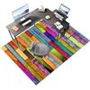 Laegnfho Tappeto Salvapavimento Antiscivolo Tappeto Sedia Ufficio Gaming, Protettore del Pavimento Tappetino per Sedia da Ufficio con Ruote per Parquet Pavimenti Duri 60 x 90 cm