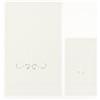 Corredocasa - Set 2 Asciugamani Bagno in Misto Lino Ricamato Panna - Coppia Asciugamano Viso 70x105 cm + Ospite 35x55 cm - Eleganti e Raffinati, Made in Italy (Fantasia 1)