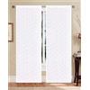 GBiancheria COPPIA TENDE KIRA RICAMATE 45X150 45X240 PER FINESTRE E PORTEFINESTRE PRONTE DA APPENDERE (Bianco, 45x240)