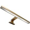 Evotrade Applique Led per Specchio Bagno 30 Cm Impermeabile Ip44, Lampada da Parete in Abs con Luce Neutra 4000K, 400 Lumen, 5W, Colore Golden Bronze