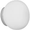 Top Light LAMPADA DA MURO VETRO DI FORMA SFERICA SCHIACCIATA 1092/A - Applique - Bianco - Diametro=18 Cm Larghezza=16 Cm