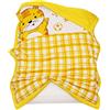 Chickwin Bambino Trapuntino Copriletto Singolo, Coperta Estivo Trapunta Trapuntato in Animale Frutta Stampa Reversibile Coperta Letto Leggera per Camera da Letto (Tigre Plaid,120x150cm)