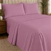 NARCISO - Completo Lenzuola Matrimoniali 4 Pezzi Tinta Unita Embossed, Set Lenzuola Matrimoniali in Microfibra Traspirante ed Anallergica, Biancheria da Letto Made in Italy (Fuxia)