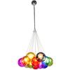 NNYDM Creativo Soggiorno Lampadario Ristorante Camera dei Bambini Lampadario Palla di Vetro colorato Bubble Lampadario Palla Palla Doppio Cappuccio Palla di Vetro
