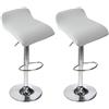 uyeoco Stampato Coprisedile per Sedia da Cucina da Bar Senza Schienale 4/2/1 Pezzi, Copri Fodera Sgabello da Bar Quadrato Elasticizzato(#17,2PCS)