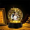 Collienght Cupola luminosa personalizzata con foto - Catena LED 7 colori - Lampada da coppia per San Valentino, anniversario, festa della mamma
