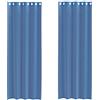 vidaXL Tende in Voile con Occhielli 2 pz Blu Reale, Tenda a Rete, Tenda Trasparente, Voile per Finestra, Trattamento Finestra, Tenda Pura Voile