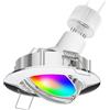 ledscom.de Faretto da incasso a soffitto a LED CIRC orientabile cromo incl. lampada Smart Home RGBW GU10 LED, 5,41W, 473lm