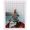 Rahmendesign24 Cornice per puzzle Milano per puzzle ca. 300-500 pezzi 36x48 cm 48x36 cm Bianco (alta lucentezza) con vetro acrilico
