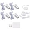 Jwthee 4pcs Dimmable LED Mini Spotlight, 5V LED LED Light Gioielli Visualizza luci di armadio USB Luci armadio Spotlight per esposizione modello di gioielli Modello (Luce neturale)