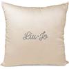 Russo Tessuti Cuscino Decorativo in Rasatello Lucente LIUJO Liu Jo Strass Arredo Casa 40X40-Sabbia