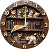 Milageto 2D Orologio da Parete dal Design Retrò, Orologio da Parete Rotondo alla Moda, Design Vintage, Soggiorno, Sala da Pranzo, Ufficio, Caffetteria, Arredamento, 30 Cm