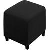 uyeoco Copri Pouf Fodera Poggiapiedi Rotondo/Quadrato/Rettangolare Copripoggiapiedi Elastico 50x50/40 x 40 Cover Sgabello Copertura Protettiva per Ottomana (Color : C, Size : 40X40CM) ( Color : 17@ , Size :
