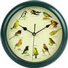 Syfunlv Orologio da parete silenzioso, canto degli uccelli, chic da parete, con 12 uccelli canori, foto naturali, decorazione per la casa, orologio decorativo, silenzioso, adatto per soggiorno e camera da
