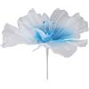 HAOHIZE Grandi Fiori Artificiali, Fiori in Organza 19,7 Pollici Fiori Giganti con steli Garza Fiori Finti Fiori in Tessuto Morbido Colori Vivaci per Fotografia di Matrimonio (Blu)