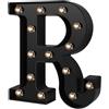 YUANYUYING Lettere luminose, alfabeto e numeri, lettere luminose a batteria per decorazioni da parete e da tavolo, regalo per compleanni, matrimoni, feste notturne (R)