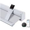 TIPIACE Tende Oscuranti Motorizzate Smart Hard-Wired o Ricaricabili, Tessuto Spesso Impermeabile Blackout Totale per Interni, Personalizzabili su Misura (White)