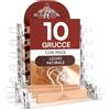 Eurocali 10 Grucce Appendiabiti con Pinze per Jeans Pantaloni Gonne - Legno Naturale