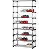VR VETRINEINRETE Vetrineinrete® Scarpiera impilabile portascarpe scaffale 4 5 6 7 8 9 ripiani Organizer Scarpe salvaspazio (9 Ripiani)