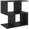 vidaXL Comodino Nero 50x30x51,5 cm in Legno Multistrato