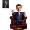 CHFUDN Supporto Fotografico in Acrilico Personalizzato Stile Cartoon, Decorazione da Scrivania con Effetto 2D, Regalo Personalizzato per Compleanno e Natale, Ideale per Ufficio e Studio (Uomini in Completo)