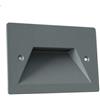 UNIVERSO Segnapasso led a incasso 3W per cassetta scatola 503 220V applique luce soffusa per esterno IP65 lampada da muro parete bianco grigio (Grigio - luce naturale)