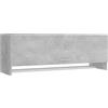 vidaXL Armadio Grigio Cemento 100x32,5x35 cm in Legno Multistrato