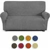 Corredocasa Copridivano e Copripoltrona Imperiale Jacquard Elasticizzato Adatto per 2 3 4 posti Elegante Morbido e Resistente Protegge Il Tuo Arredamento con Stile (Grigio, 2 Posti)