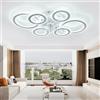 TuoyuanW Cristalli Lampadario Ventilatore Soffitto Rotondo Reversibile Dimmerabile Ventilatore Da Soffitto Con Luce Telecomando Memoria 6 Velocità Timer Plafoniera Con Ventilatore Per Cameretta-White