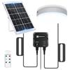 Aigostar Plafoniera LED Solare Esterno Interni con Telecomando, Scatola di accumulo di energia, 70W, IP65 Impermeabile, Regolabile 6500K, Cavo 8M, Interruttore a Cordino