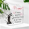 Ratifyale Regalo San Valentino per Lei, Idee Regalo Fidanzata Ornamento Acrilico, Regalo Moglie E Marito, Regali Fidanzati, Regalo Anniversario per Lei Ti Amo Regalo Romantico Compleanno Natale