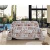 IlGruppone Telo Arredo Made in Italy in Cotone Grandfoulard Copritutto Copridivano Copriletto-Teli Sofà Arredatutto-Drappeggio-Arazzo-Copridivano Grand Foulard Letto - Singolo - Shabby Rosso