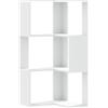 vidaXL Libreria Angolare 3Ripiani Bianca 50x50x102cm Legno Multistrato, libreria ad angolo, libreria, mobile porta libri, libreria a L