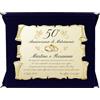 Generico Regalo Anniversario Personalizzato | Targa Anniversario di Matrimonio | Regalo per nozze d'oro, d'argento, rubino, diamante | Cofanetto con Targa a Pergamena
