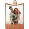 Giftove Coperta Personalizzata con Foto - Regalo per Fidanzato e Fidanzata