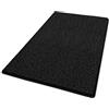 casa pura Shaggy - Tappeto a Pelo Lungo Morbido Barcelona, per Soggiorno, Camera da Letto e cameretta dei Bambini, con Sigillo Gut e angioletto Blu, Polipropilene, Nero, 66x130 cm