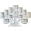 GICOS SRL Porta foto portafoto in plastica cornice multiplo 12 posti decoro albero della vita colore bianco 82 x 59 x 2 cm foto 9 posti 10 x 15 cm 2 posti 10 x 10 cm 1 posto 10 x 15 cm MOG-837043