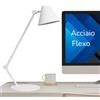 EXO lighting - lampada da scrivania bianca MANTIS - lampada ufficio scrivania - lampada led da scrivania - luce da scrivania led e27 - lampada da studio - desk lamp - luci da scrivania