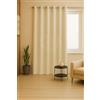 GBiancheria Tenda JASMINE Tinta Unita 140x290 cm con Anelli in Alluminio Ø4cm - Tendaggio Moderno Elegante per Soggiorno, Camera da Letto, Cucina - 1 Pannello Lavabile 100% Poliestere (Panna)